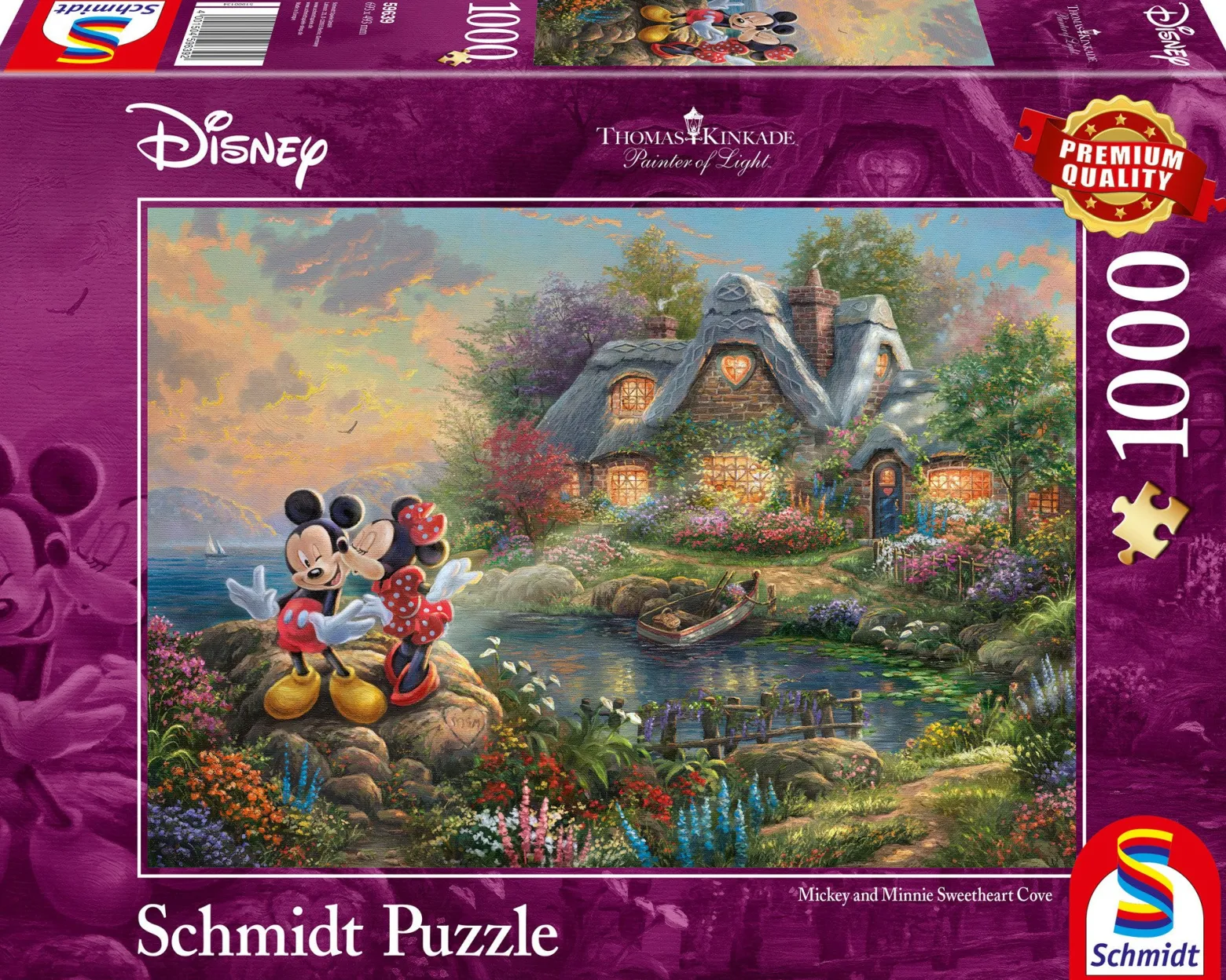 PQ Puzzle 1000 el. THOMAS KINKADE Myszka Miki & Minnie (Disney)