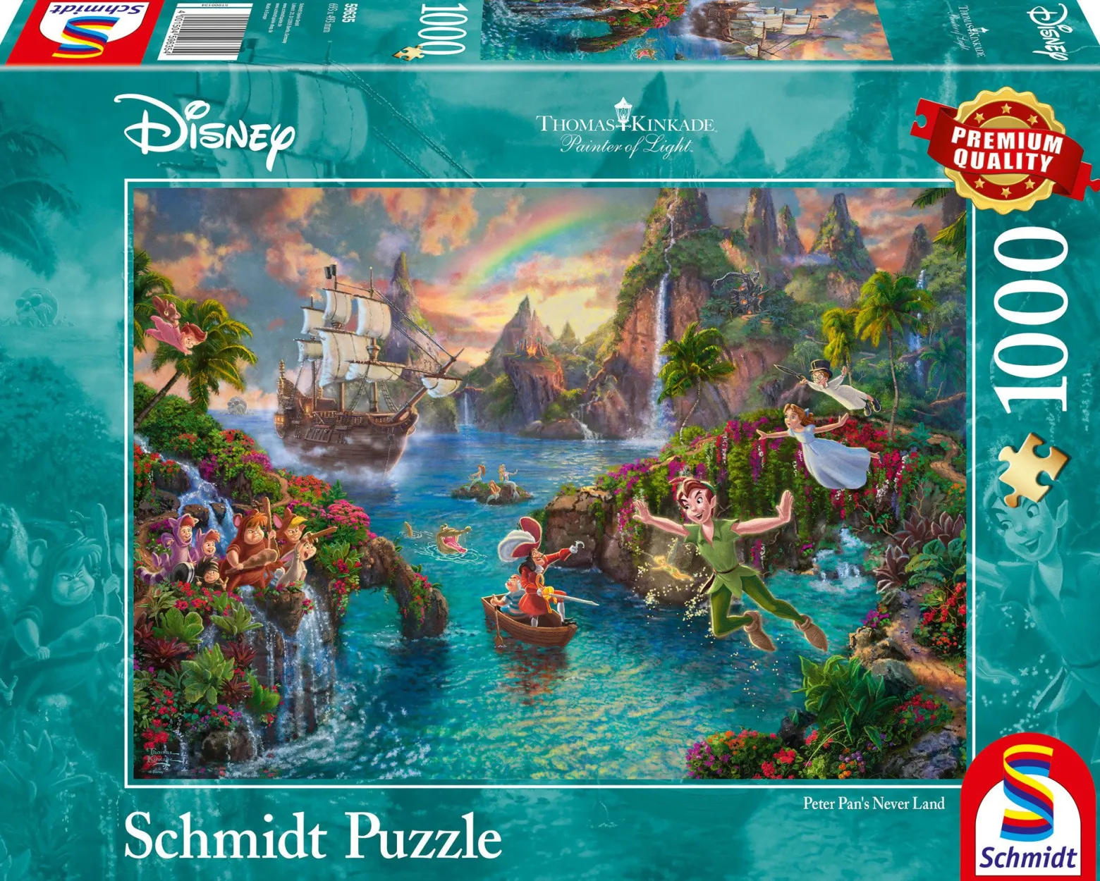 PQ Puzzle 1000 el. THOMAS KINKADE Piotruś Pan (Disney)
