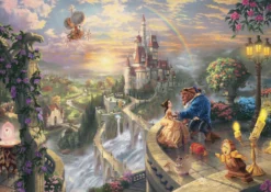 PQ Puzzle 1000 el. THOMAS KINKADE Piękna i Bestia - Miłość (Disney)