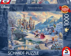 PQ Puzzle 1000 el. THOMAS KINKADE Piękna i Bestia - Zimowe oczarowanie (Disney)