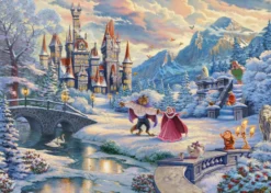 PQ Puzzle 1000 el. THOMAS KINKADE Piękna i Bestia - Zimowe oczarowanie (Disney)