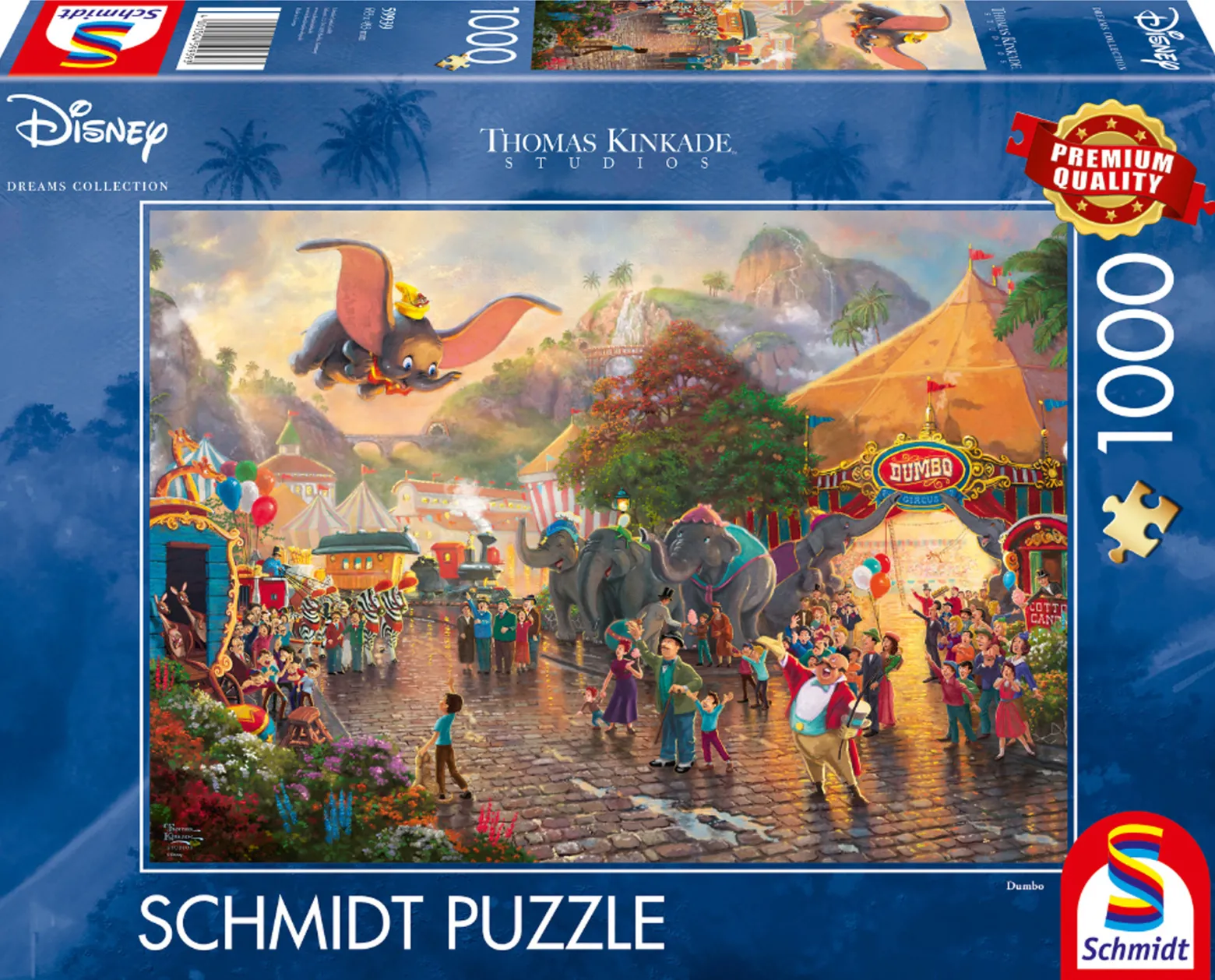 PQ Puzzle 1000 el. THOMAS KINKADE Słoń Dumbo (Disney)
