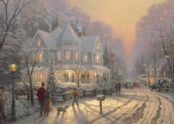 PQ Puzzle 1000 el. THOMAS KINKADE Świąteczne spotkanie