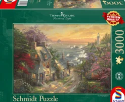 PQ Puzzle 3000 el. THOMAS KINKADE Wioska z latarnią morską w tle