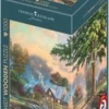 PQ Puzzle 1000 el. THOMAS KINKADE W starym młynie (drewniane)