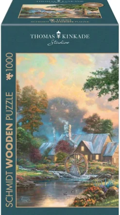 PQ Puzzle 1000 el. THOMAS KINKADE W starym młynie (drewniane)