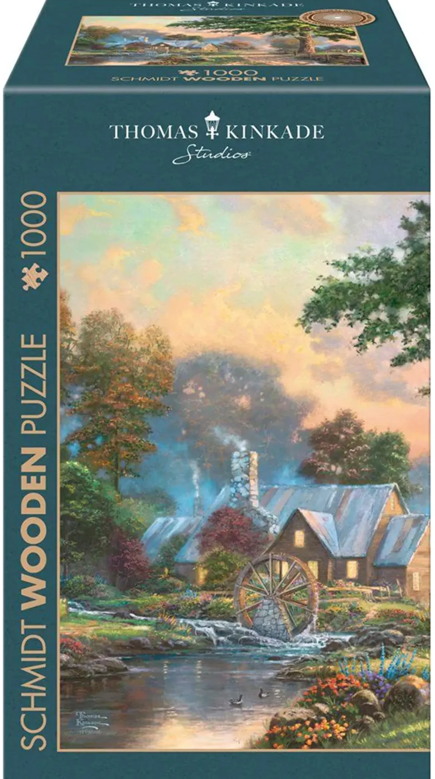 PQ Puzzle 1000 el. THOMAS KINKADE W starym młynie (drewniane)
