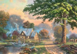 PQ Puzzle 1000 el. THOMAS KINKADE W starym młynie (drewniane)