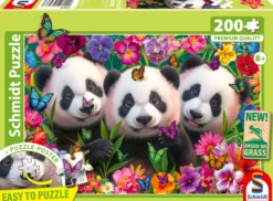 PQ Puzzle 200 el. Trzy pandy