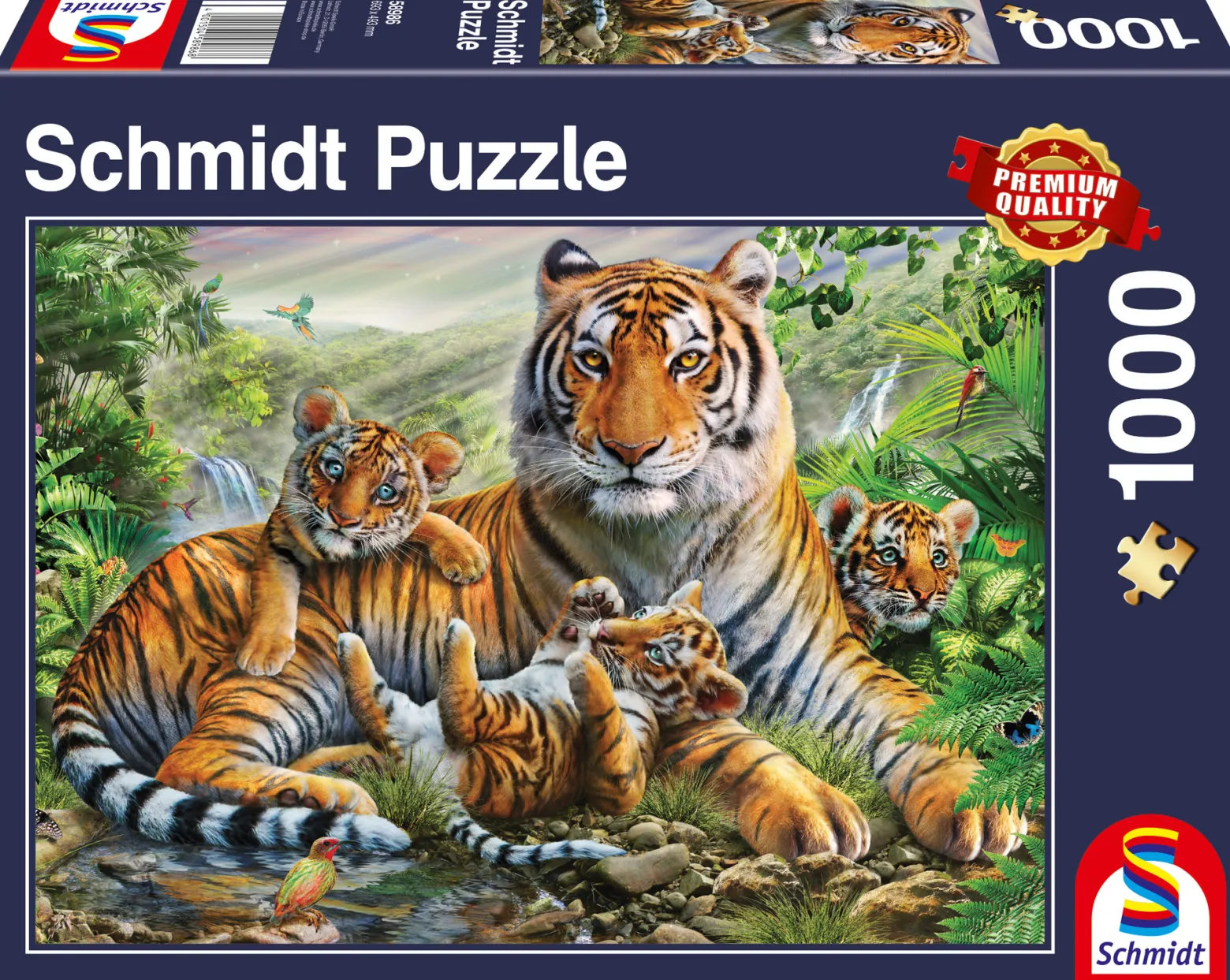 PQ Puzzle 1000 el. Tygrysy