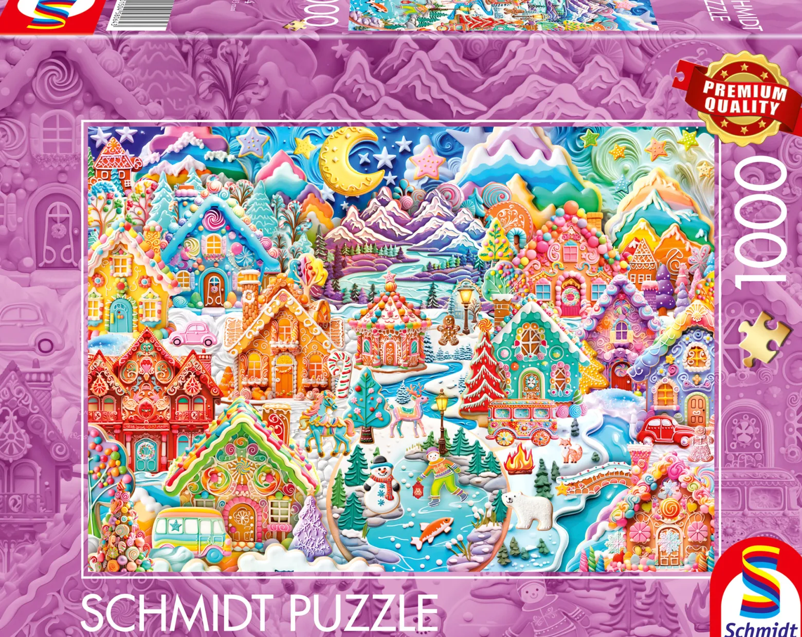 PQ Puzzle 1000 el. Świąteczne domki z piernika