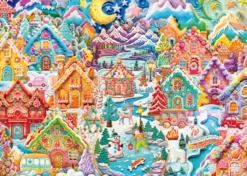 PQ Puzzle 1000 el. Świąteczne domki z piernika