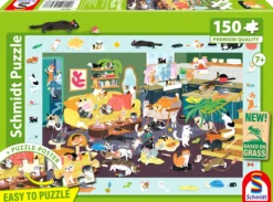 PQ Puzzle 150 el. Wszędzie koty