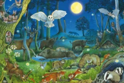 PQ Puzzle 100 el. Zwierzęta w lesie