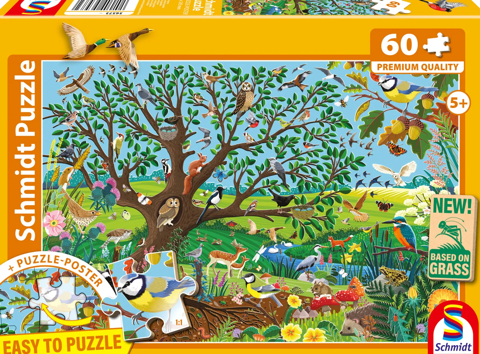 PQ Puzzle 60 el. Zwierzęta w ogrodzie