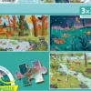 PQ Puzzle 3 x 24 el. Leśne zwierzęta