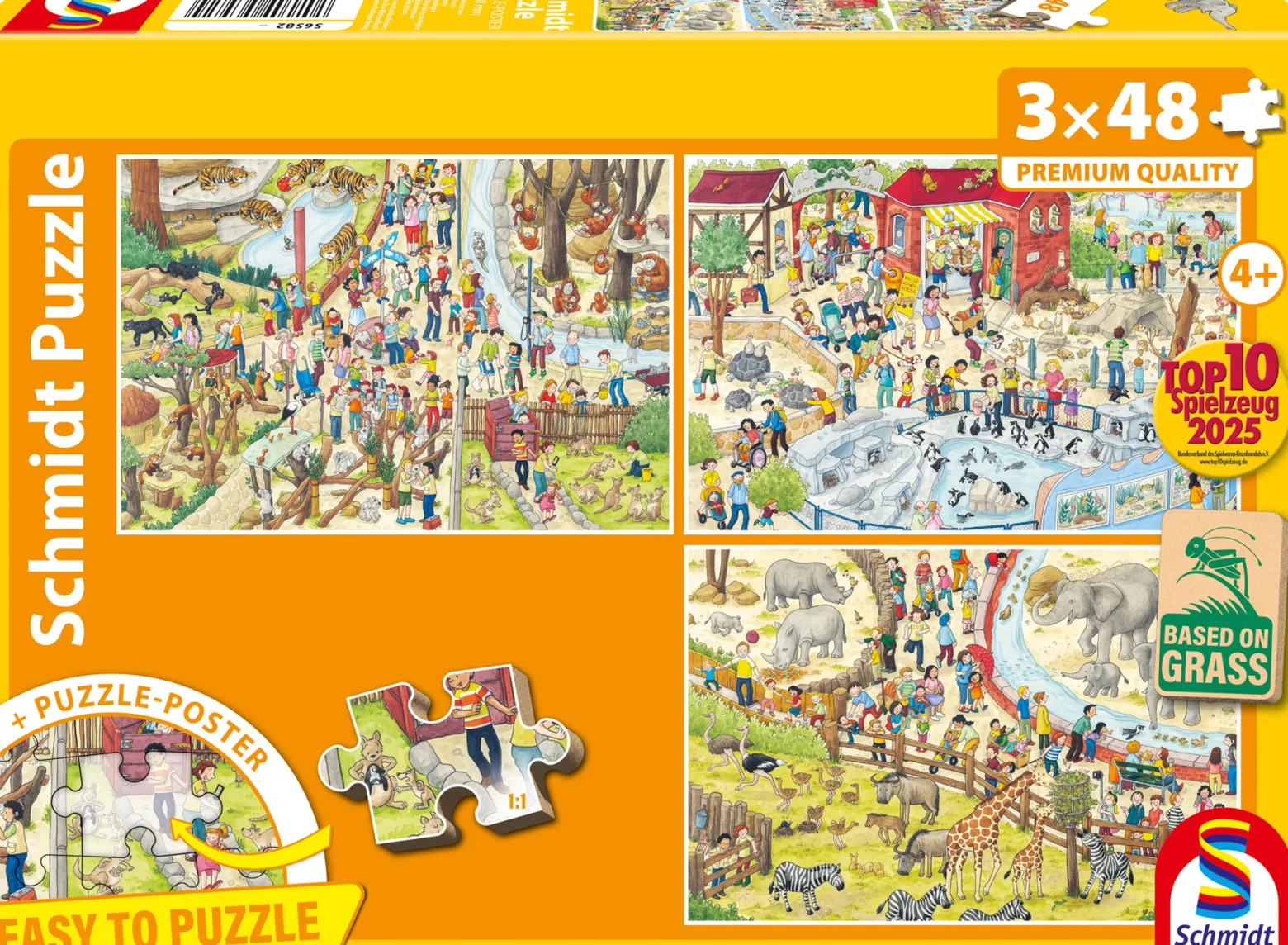 PQ Puzzle 3 x 48 el. Wycieczka do zoo