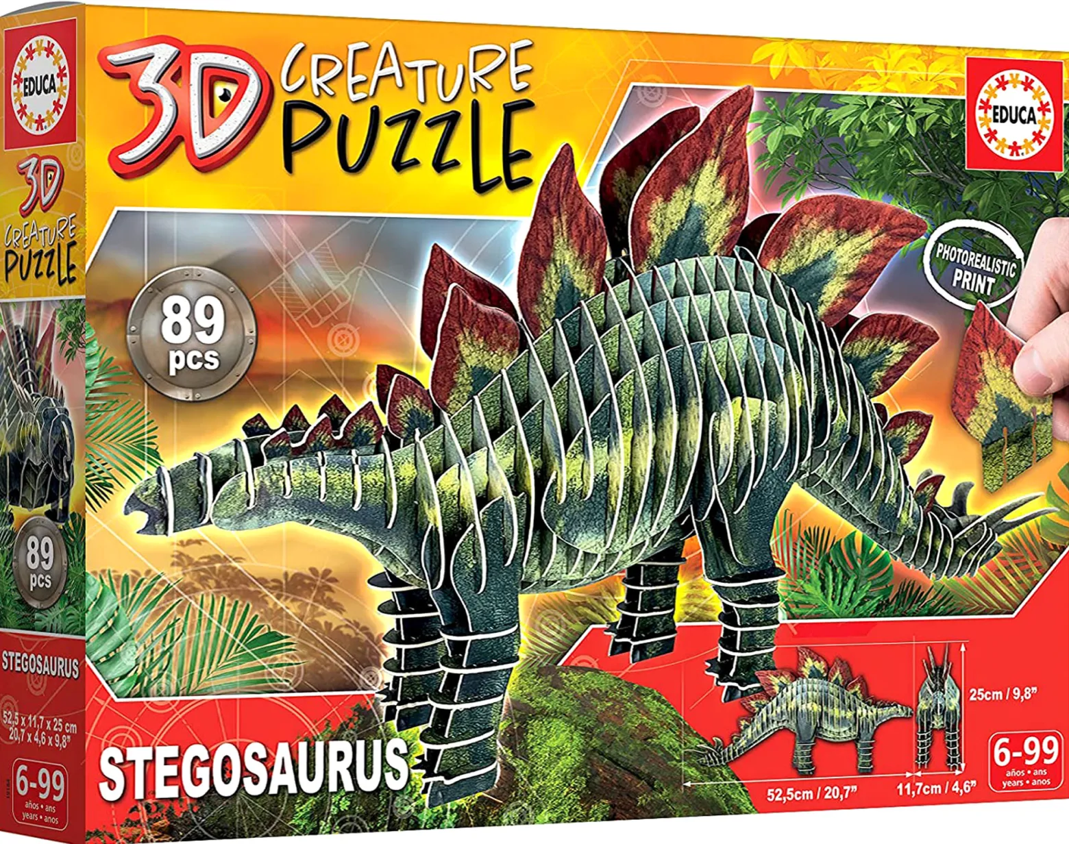Puzzle 3D Dinozaury - Stegozaur 89 el.