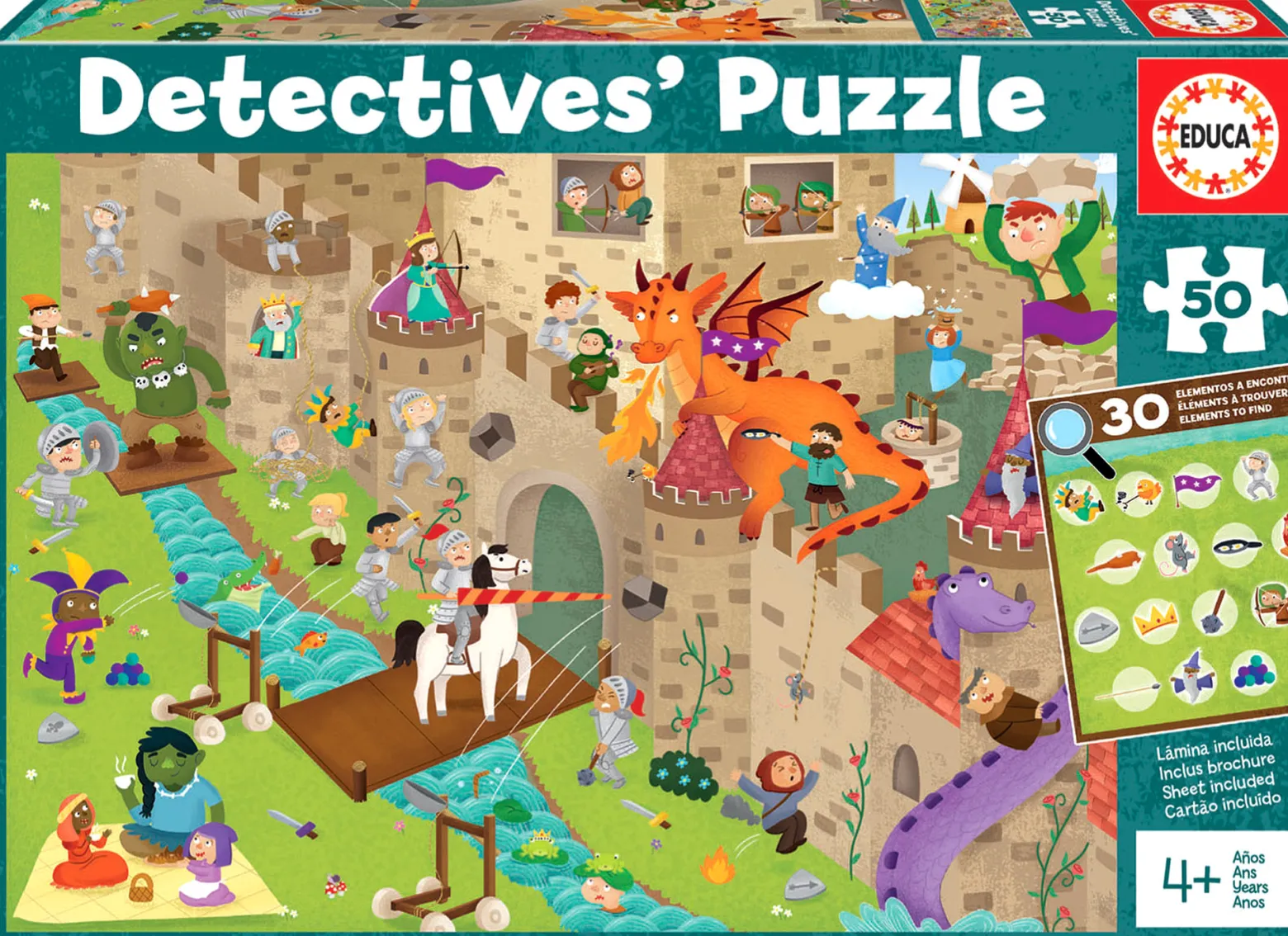 Puzzle detektywistyczne 50 el. Zamek