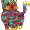 Puzzle drewniane / kolorowe 99 el. - Kot