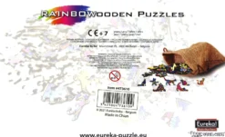 Puzzle drewniane / kolorowe 99 el. - Kot