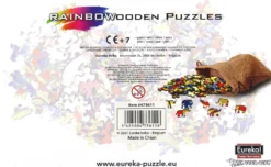 Puzzle drewniane / kolorowe 120 el. - Słoń