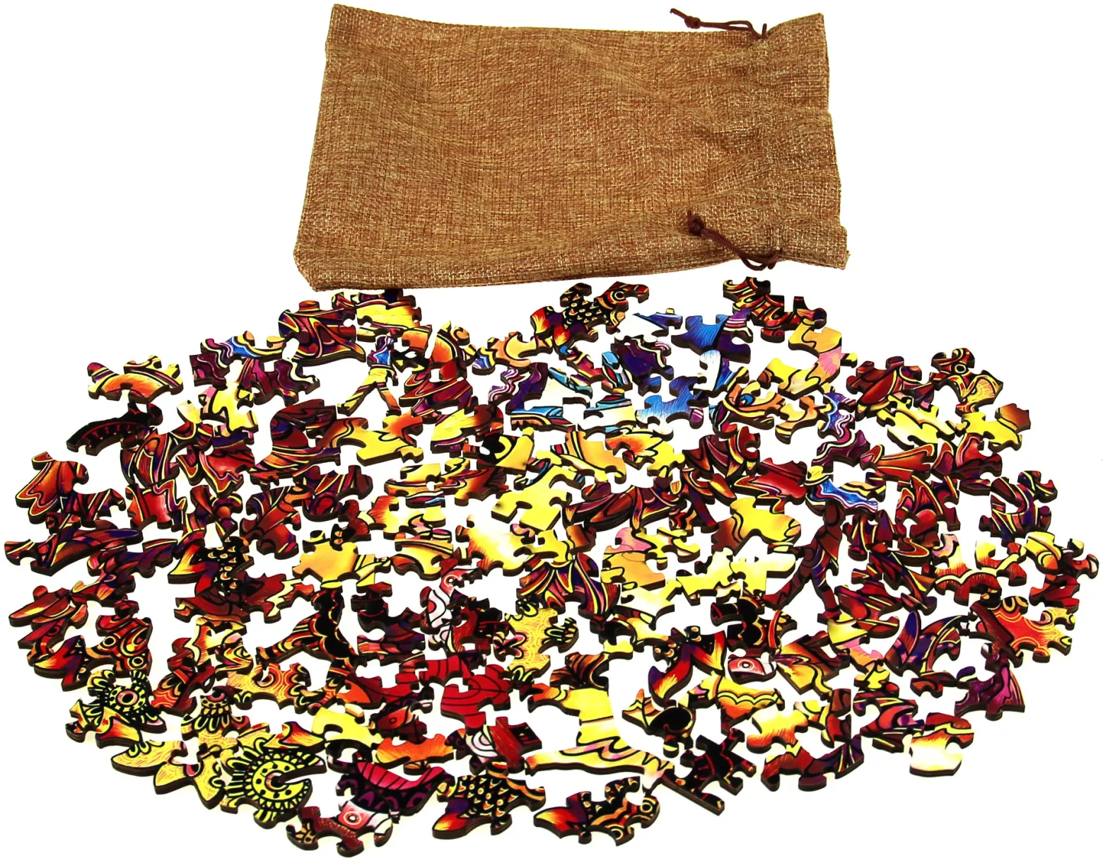 Puzzle drewniane / kolorowe 118 el. - Berneński pies pasterski
