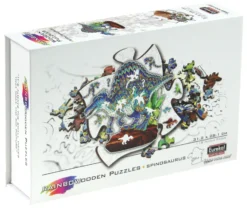 Puzzle drewniane / kolorowe 118 el. - Spinozaur