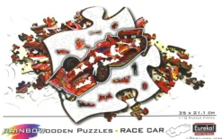 Puzzle drewniane / kolorowe 110 el. - Formuła 1