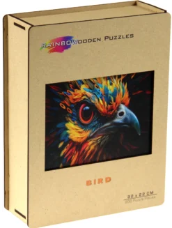 Puzzle drewniane / kolorowe 200 el. - Ptak