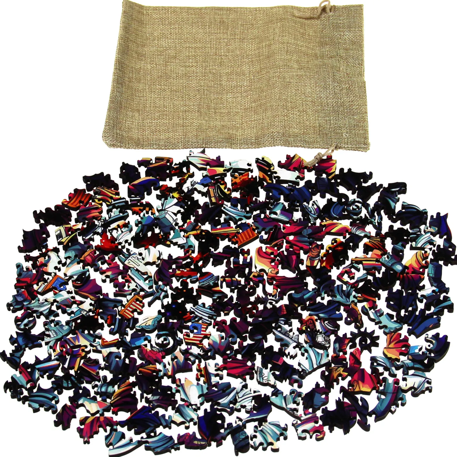 Puzzle drewniane / kolorowe 200 el - Astronauta