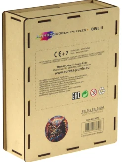 Puzzle drewniane / kolorowe 200 el. - Sowa 2
