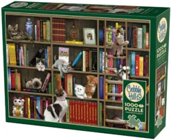 Puzzle 1000 el. Bibliokotkarze