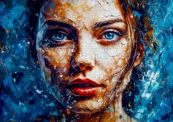 Puzzle 1000 el. Błękitne oczy