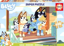 Puzzle 100 el. Blue (drewniane)