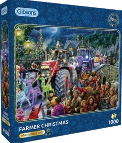 Puzzle 1000 el. Boże Narodzenie na wsi