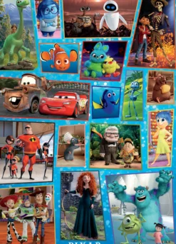Puzzle 100 el. Bohaterowie bajek (Disney / Pixar) (drewniane)