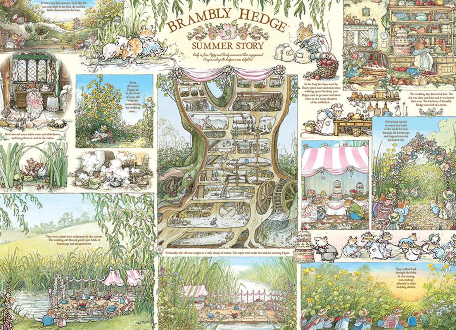 Puzzle 1000 el. Brambly Hedge: Lato