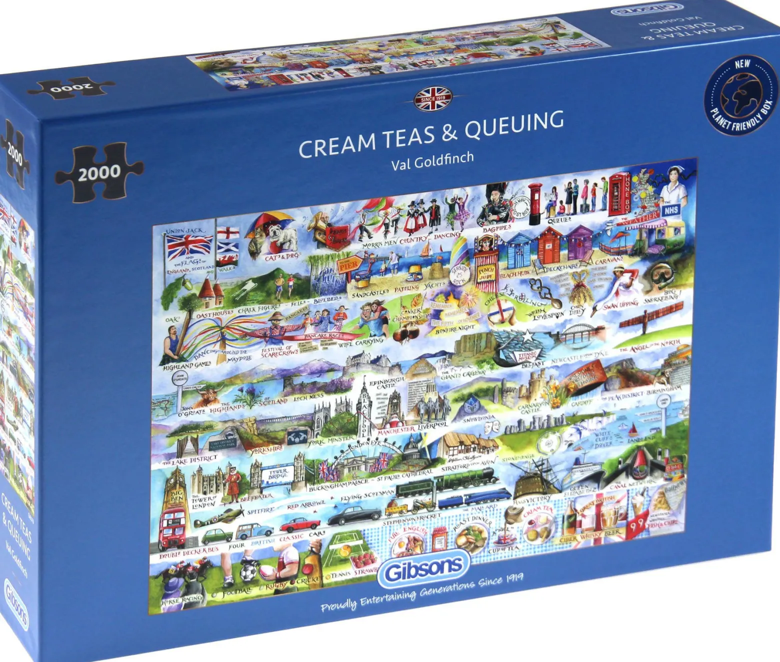 Puzzle 2000 el. Brytyjskie znaki szczególne