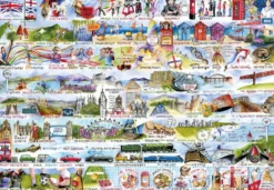 Puzzle 2000 el. Brytyjskie znaki szczególne