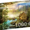 Puzzle 1000 el. Chatka nad jeziorem