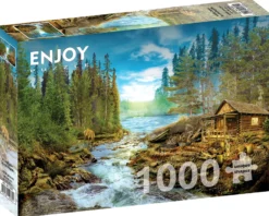 Puzzle 1000 el. Chatka nad rzeką