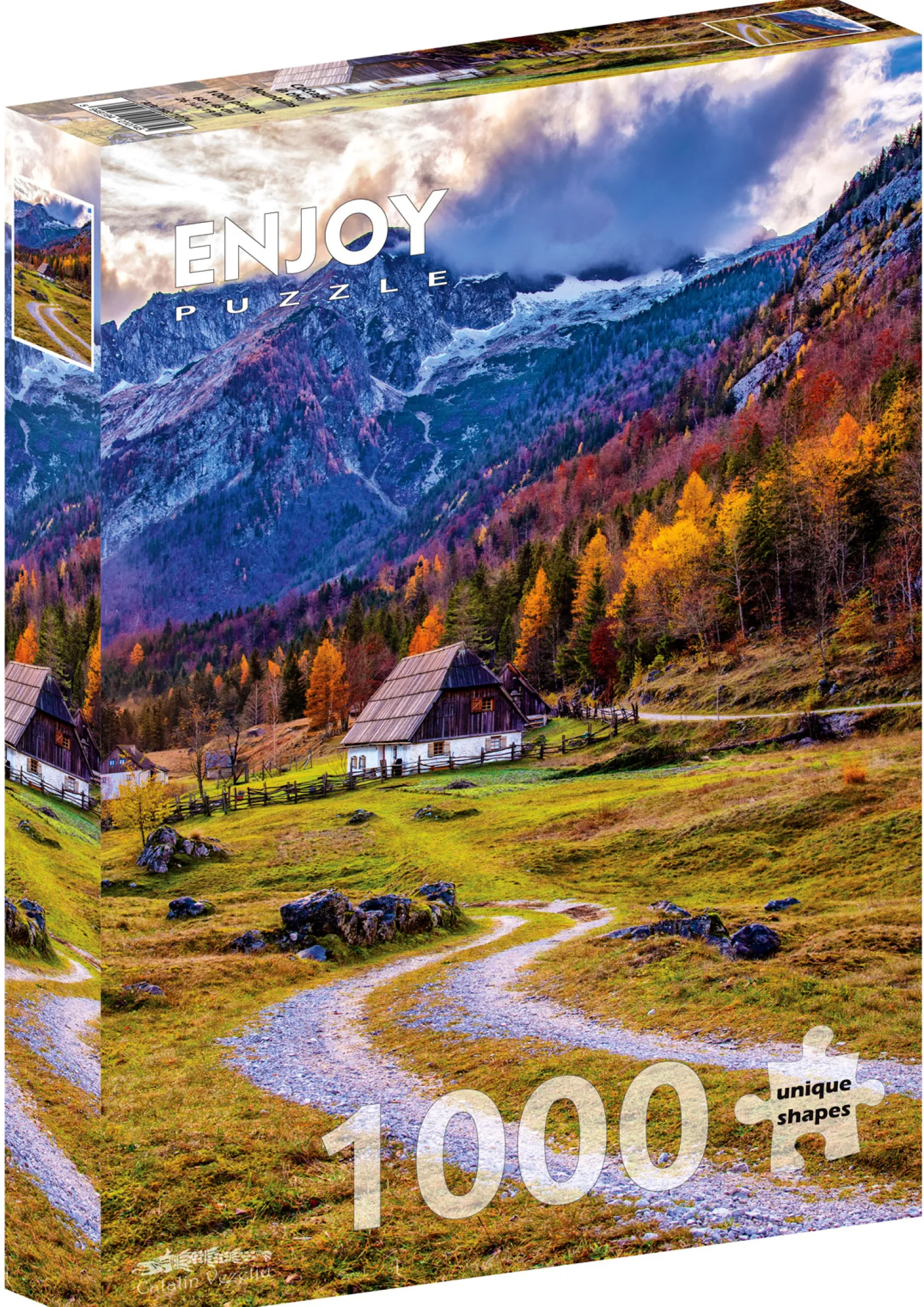 Puzzle 1000 el. Chatka w górach