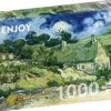 Puzzle 1000 el. Chaty kryte słomą w Cordeville, Vincent van Gogh