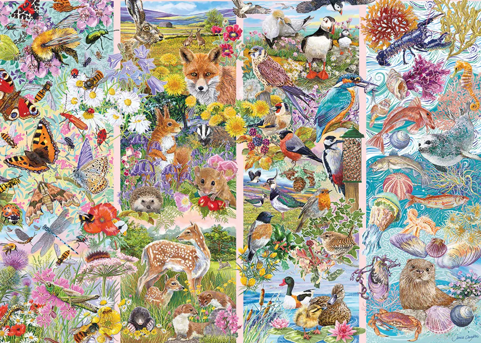 Puzzle 1000 el. Ciekawe stworzenia
