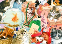 Puzzle 1000 el. Ciekawskie koty