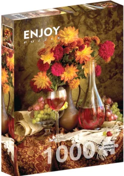 Puzzle 1000 el. Dalie i wino