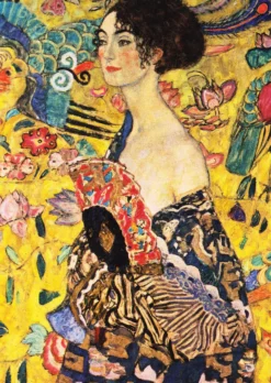 Puzzle 1000 el. Dama z wachlarzem, Gustav Klimt