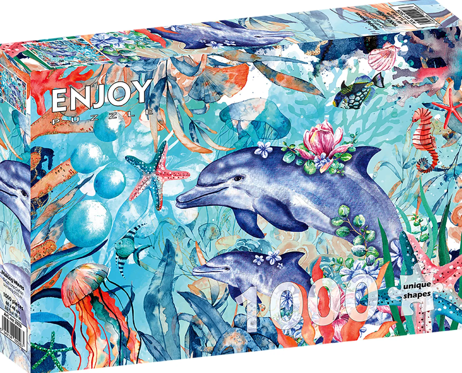 Puzzle 1000 el. Delfiny