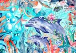 Puzzle 1000 el. Delfiny